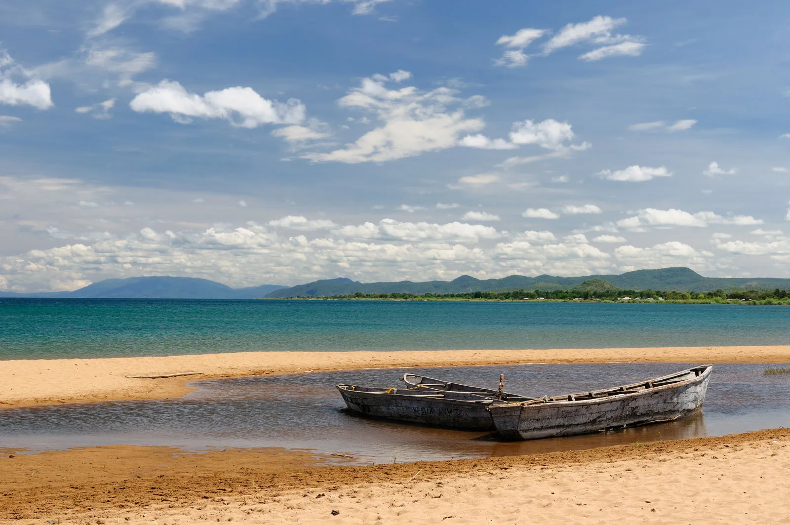 Lake Tanganyika beside Mahale Mountains Tanzania