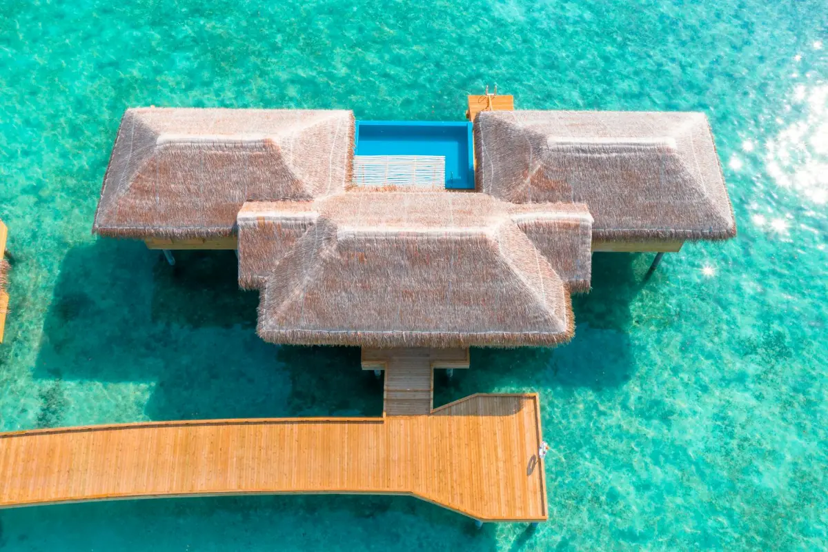 Overwater and beach villas