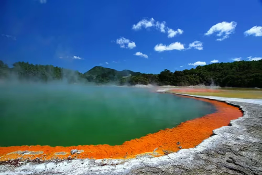 Rotorua geothermal landscape New Zealand